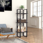 Boekenkast 40x30x105 cm grijs spaanplaat
