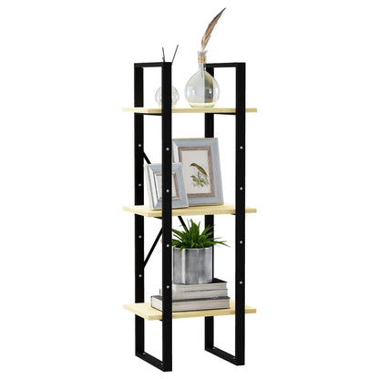 Boekenkast Met 3 Schappen Massief Grenen Naturel 40 x 30 x 105 cm Hout