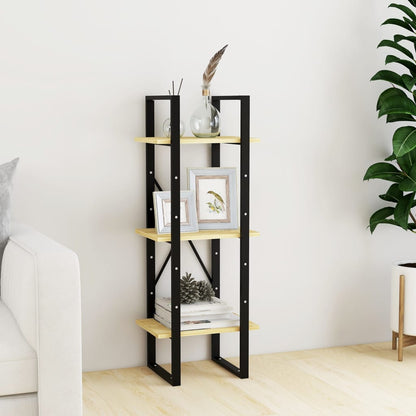 Boekenkast Met 3 Schappen Massief Grenen Naturel 40 x 30 x 105 cm Hout