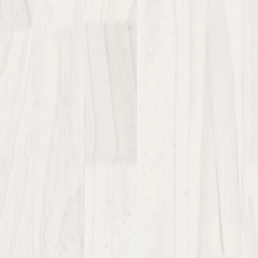 Boekenkast Met 3 Schappen Massief Grenen Wit 40 x 30 x 105 cm Hout