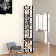 Boekenkast 40x30x210 cm bewerkt hout wit