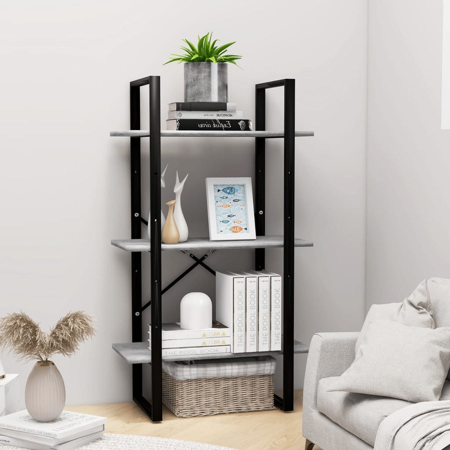 Opbergrek 60X30X105 Cm Spaanplaat Betongrijs