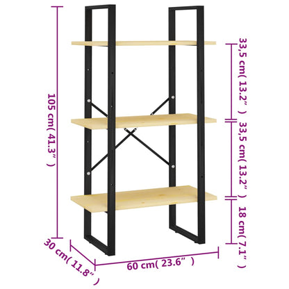 Opbergrek 60X30X105 Cm Massief Grenenhout