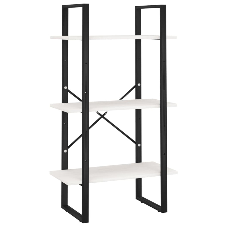 Opbergrek 60X30X105 Cm Massief Grenenhout Wit