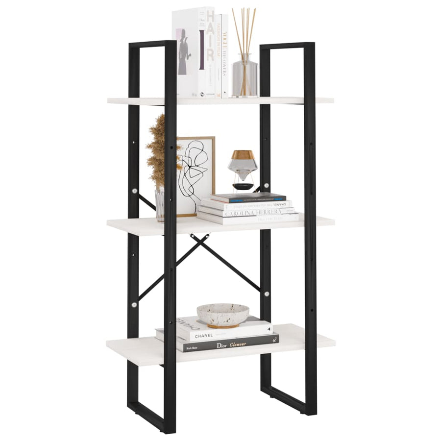 Opbergrek 60X30X105 Cm Massief Grenenhout Wit