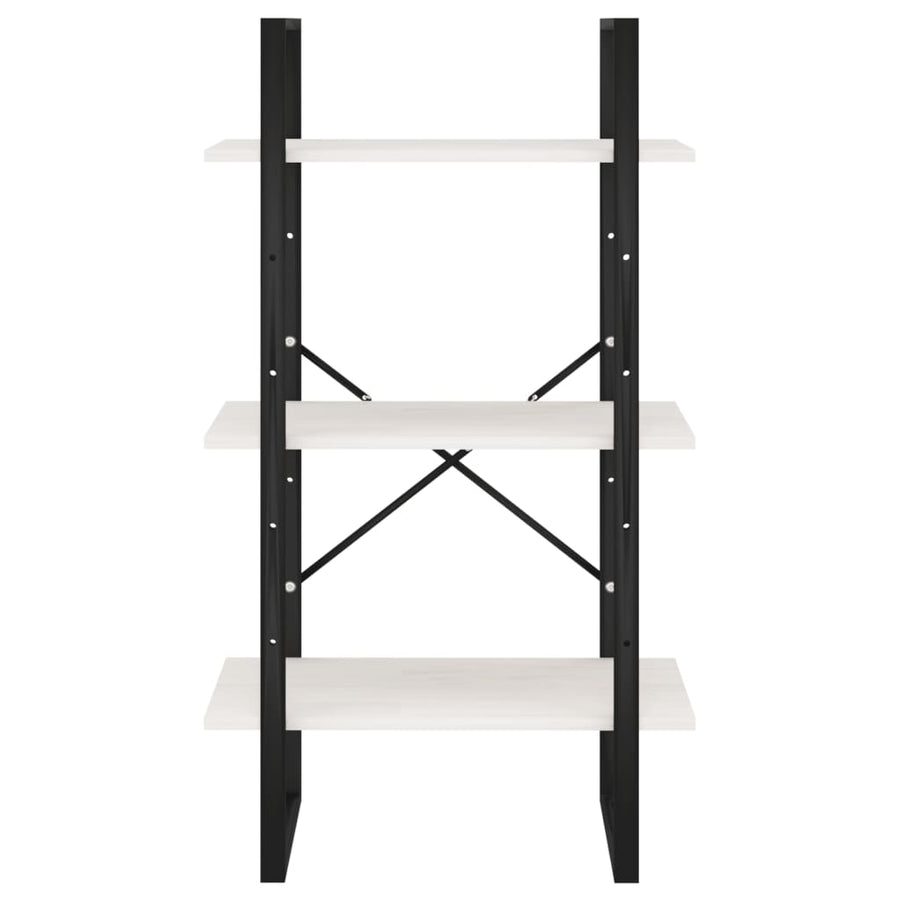 Opbergrek 60X30X105 Cm Massief Grenenhout Wit