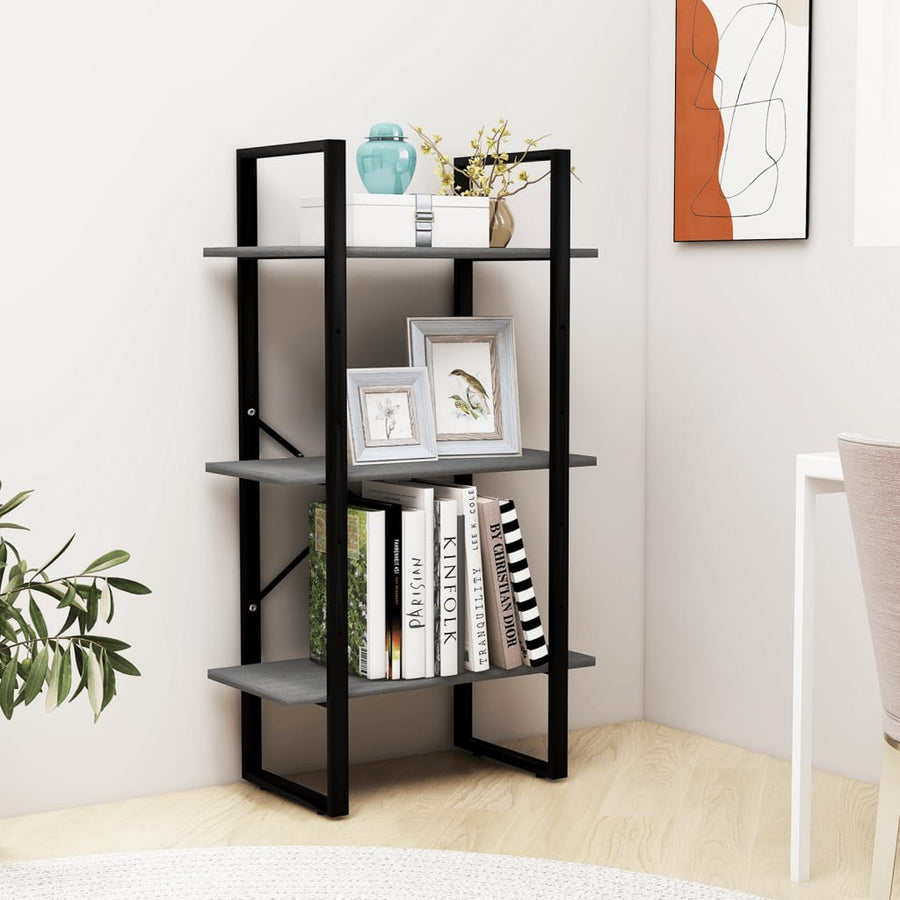 Opbergrek 60X30X105 Cm Massief Grenenhout Grijs