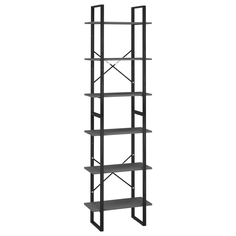 Opbergrek 60X30X210 Cm Bewerkt Hout Grijs