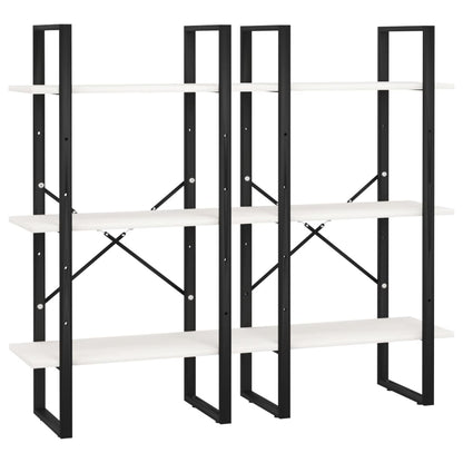 Opbergrek 60X30X210 Cm Massief Grenenhout Wit