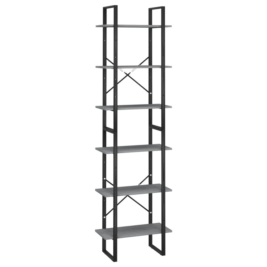 Opbergrek 60X30X210 Cm Massief Grenenhout Grijs