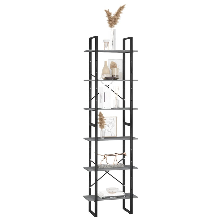 Opbergrek 60X30X210 Cm Massief Grenenhout Grijs