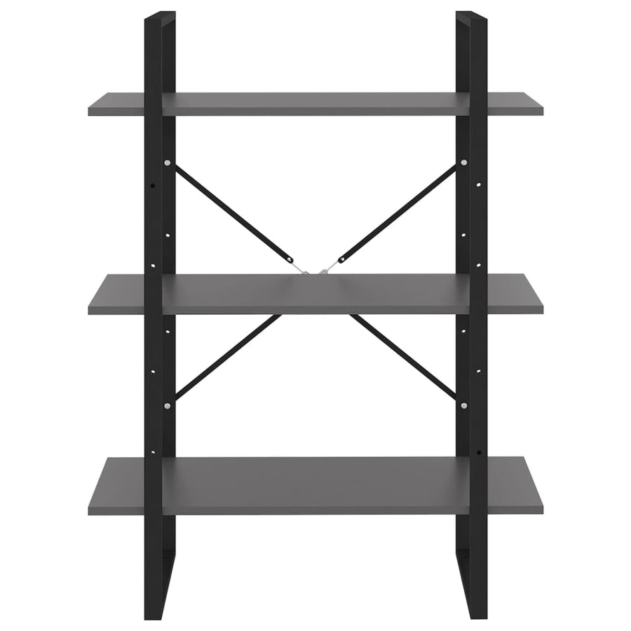 Boekenkast 80x30x105 cm spaanplaat grijs 80 x 30 x 105 cm Bewerkt hout