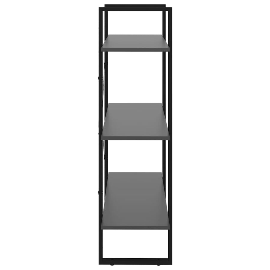 Boekenkast 80x30x105 cm spaanplaat grijs 80 x 30 x 105 cm Bewerkt hout