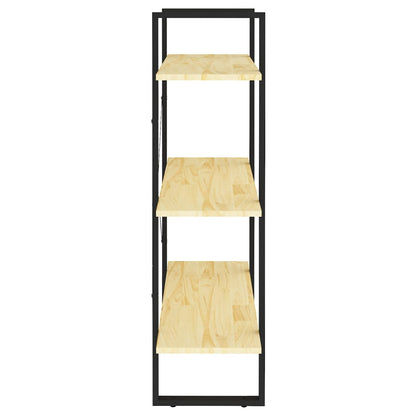 Boekenkast Met 3 Schappen Massief Grenen Naturel 80 x 30 x 105 cm Hout