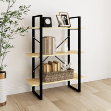 Boekenkast Met 3 Schappen Massief Grenen Naturel 80 x 30 x 105 cm Hout