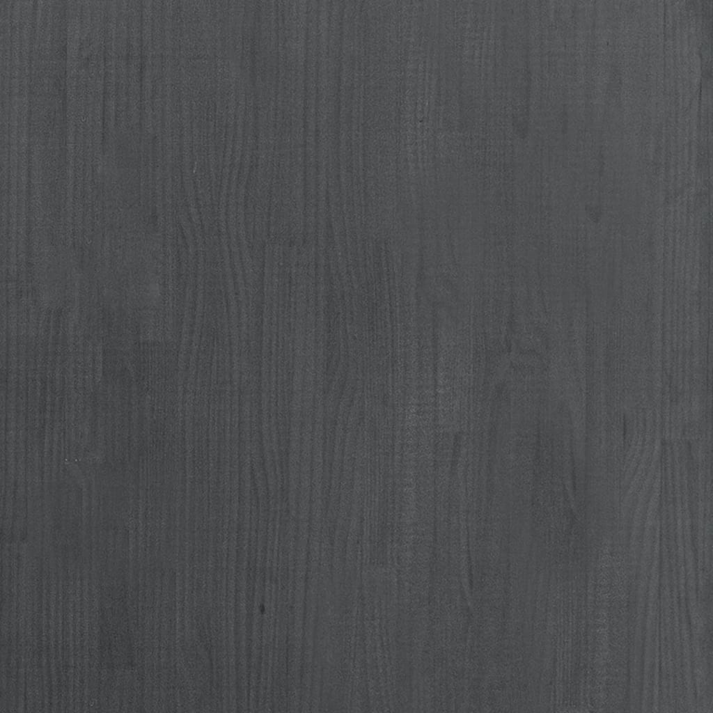 Boekenkast met 3 schappen 80x30x105 cm massief grenenhout grijs 80 x 30 x 105 cm Hout