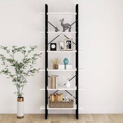 Hoge Kast Massief Grenen Wit 80 x 30 x 210 cm Hout