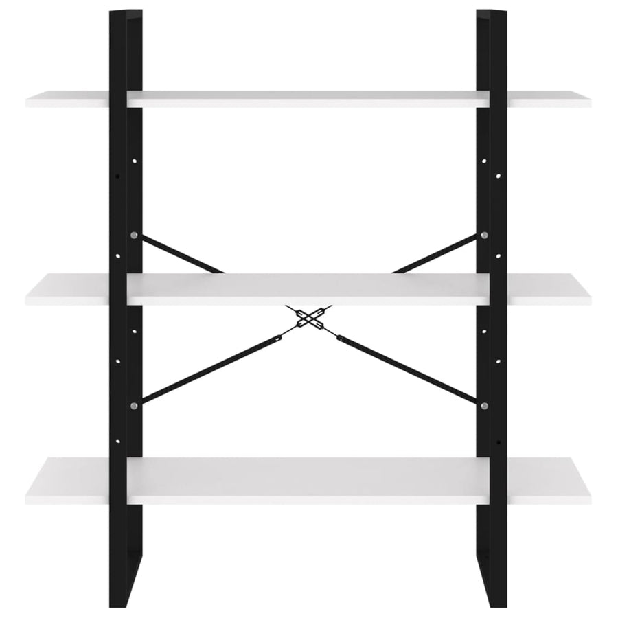 Boekenkast Wit 100 x 30 x 105 cm Bewerkt hout