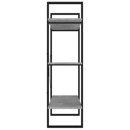 Boekenkast Spaanplaat Betongrijs 100 x 30 x 105 cm Bewerkt hout
