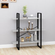 Bookcase 100x30x105 cm distressed wood concrete grey