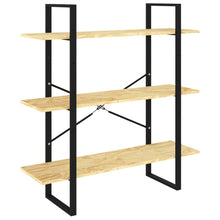 Boekenkast Met 3 Schappen Massief Grenenhout Naturel 100 x 30 x 105 cm solid pine wood