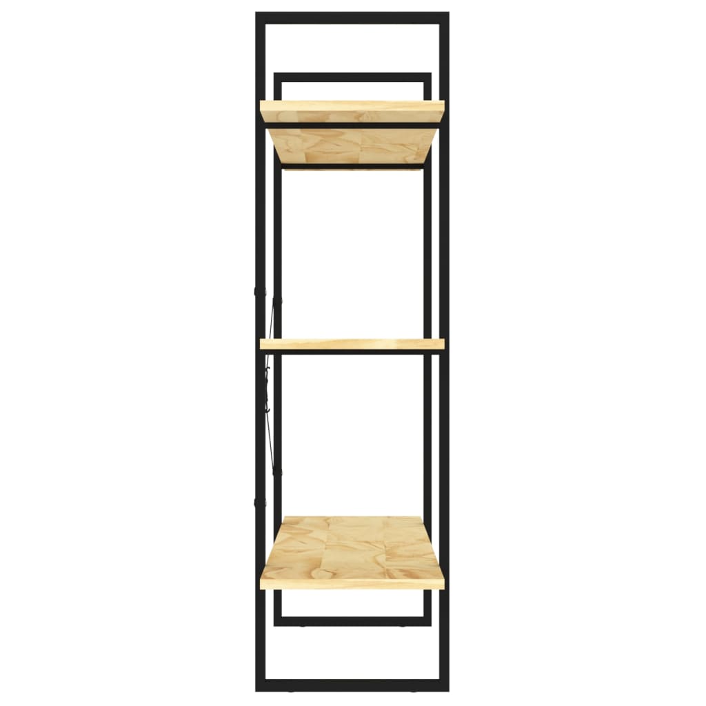Boekenkast Met 3 Schappen Massief Grenenhout Naturel 100 x 30 x 105 cm solid pine wood