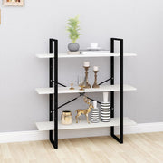 Boekenkast 100x30x105 cm massief grenenhout wit