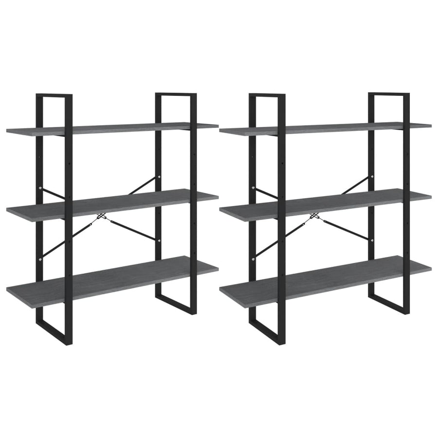 Hoge kast 100x30x210 cm massief grenenhout grijs 100 x 30 x 210 cm solid pine wood