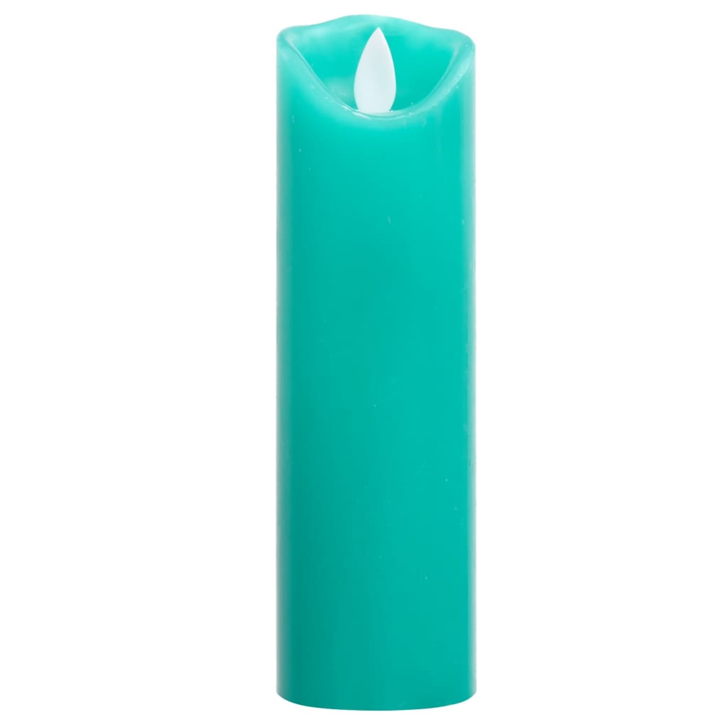 5-Delige Kaarsenset Met Afstandsbediening Led Warmwit Groen