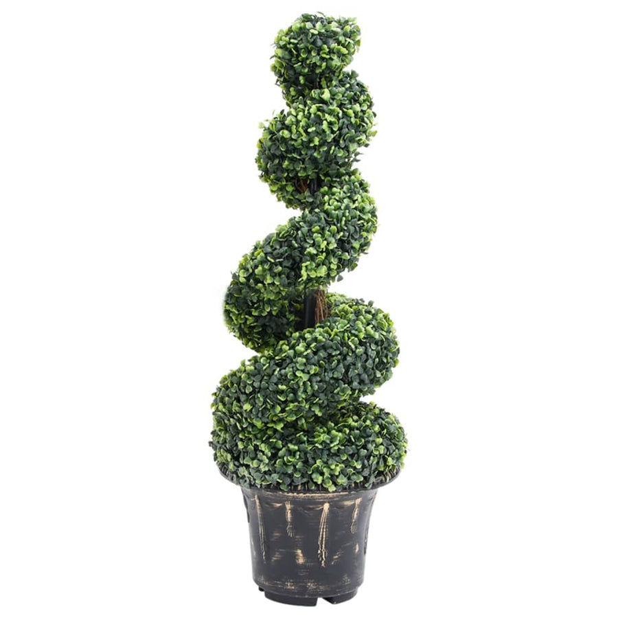 Kunstplant Met Pot Buxus Spiraal 00 Cm Groen 29.5 x 100 cm