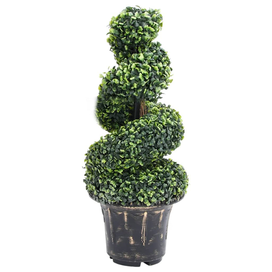 Kunstplant Met Pot Buxus Spiraal 89 Cm Groen 29 x 89 cm