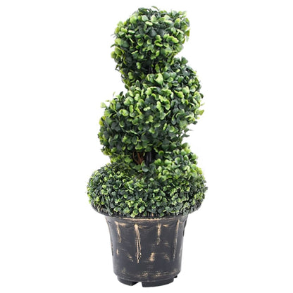 Kunstplant Met Pot Buxus Spiraal 59 Cm Groen 1 20 x 59 cm