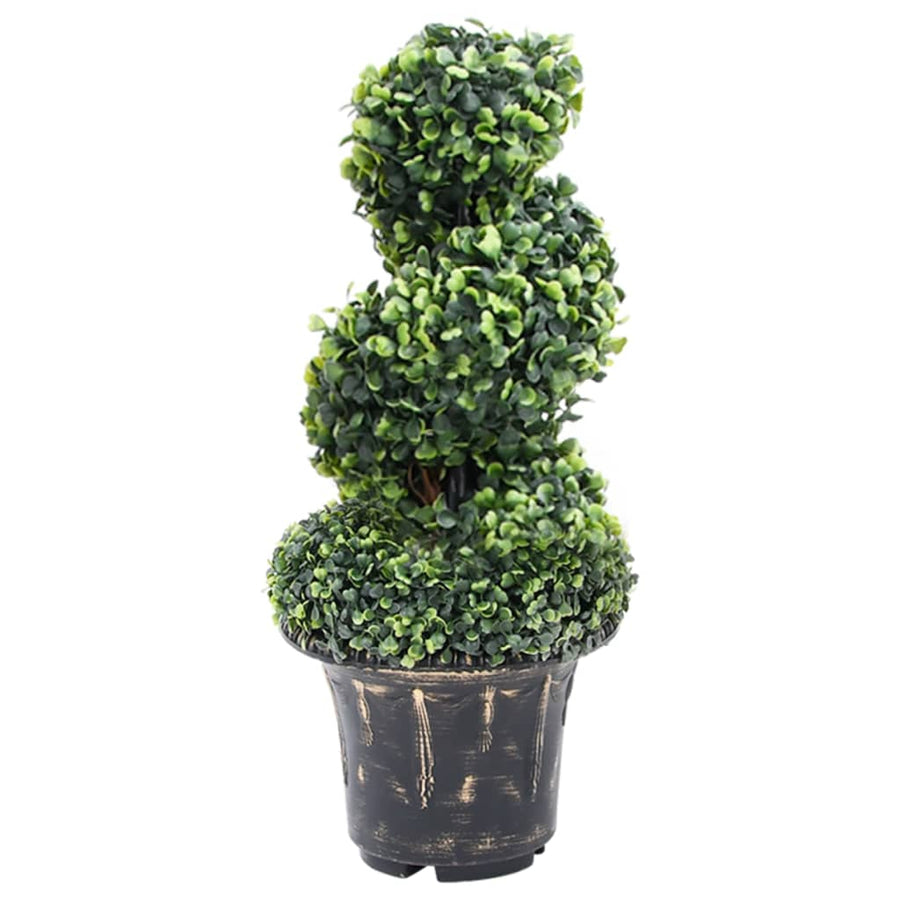 Kunstplant Met Pot Buxus Spiraal 59 Cm Groen 1 20 x 59 cm