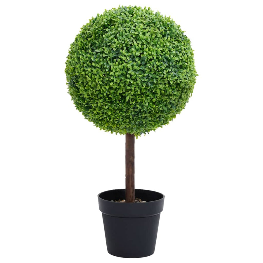 Kunstplant Met Pot Buxus Bolvorming 71 Cm Groen 19 x 71 cm