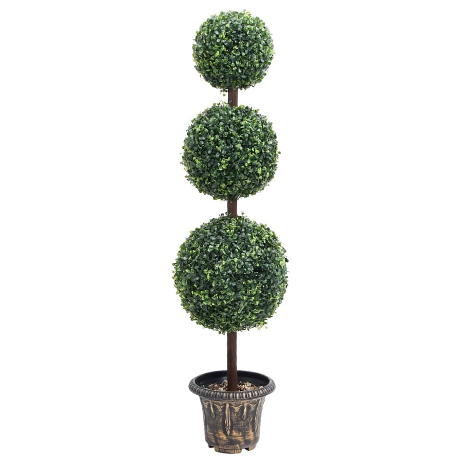 Kunstplant Met Pot Buxus Bolvorming 118 Cm Groen 22.5 x 118 cm