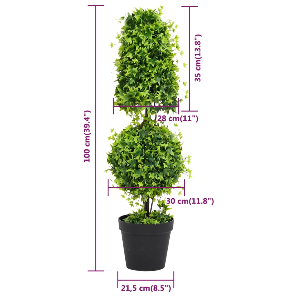 Kunstplant Met Pot Buxus 00 Cm Groen 21.5 x 100 cm