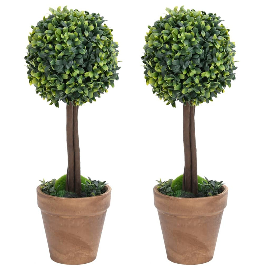 Kunstplanten Met Pot Buxus Bolvorming 33 Cm Groen 10 x 33 cm
