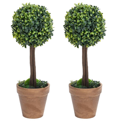 Kunstplanten Met Pot Buxus Bolvorming 41 Cm Groen 11.5 x 41 cm