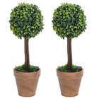 Kunstplanten buxus bol 2 stuks 56 cm groen