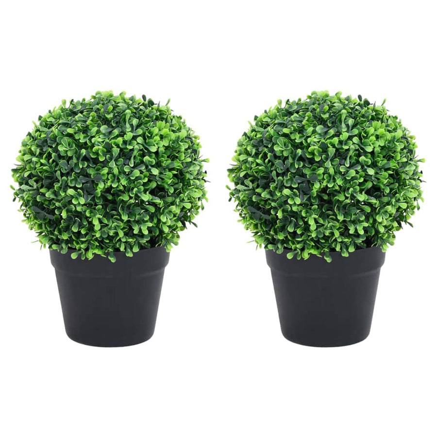 Kunstplanten Met Pot Buxus Bolvorming 37 Cm Groen 29.5 x 37 cm