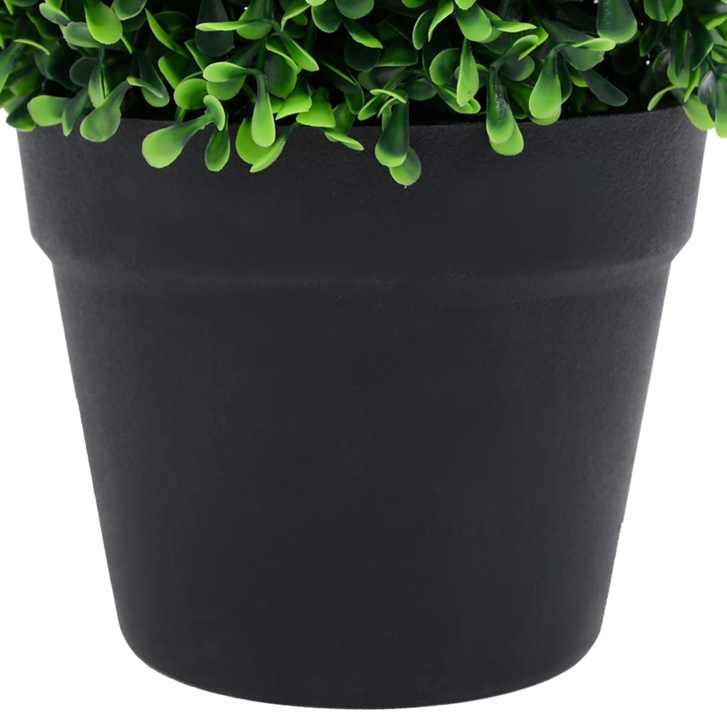 Kunstplanten Met Pot 2 St Buxus Bolvorming 27 Cm Groen 19 x 27 cm