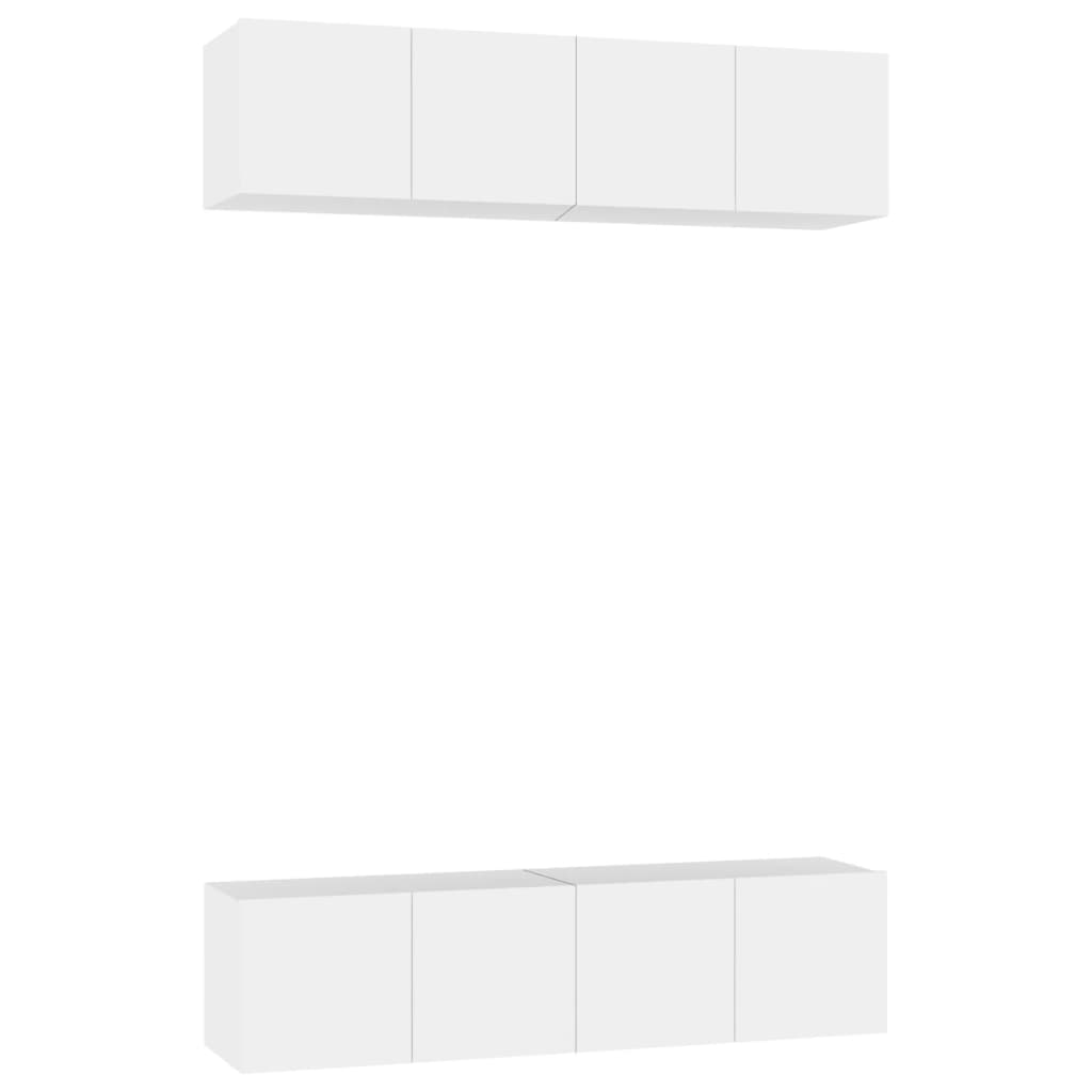 Tv-Meubelen 60X30X30 Cm Bewerkt Hout 60 cm Wit