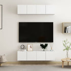 TV cabinets 4 pcs 60x30x30 cm engineered wood white