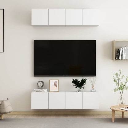 Tv-Meubelen 60X30X30 Cm Bewerkt Hout 60 cm Wit
