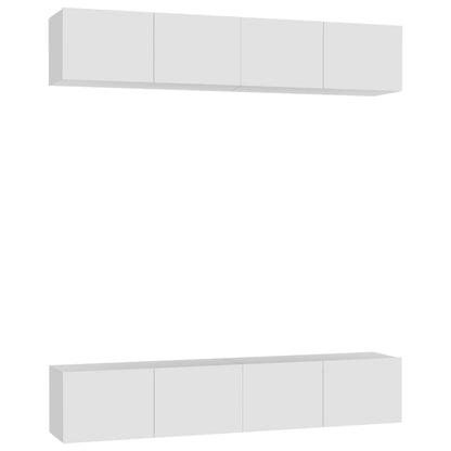 Tv-Meubelen Bewerkt Hout 80 x 30 x 30 cm Wit