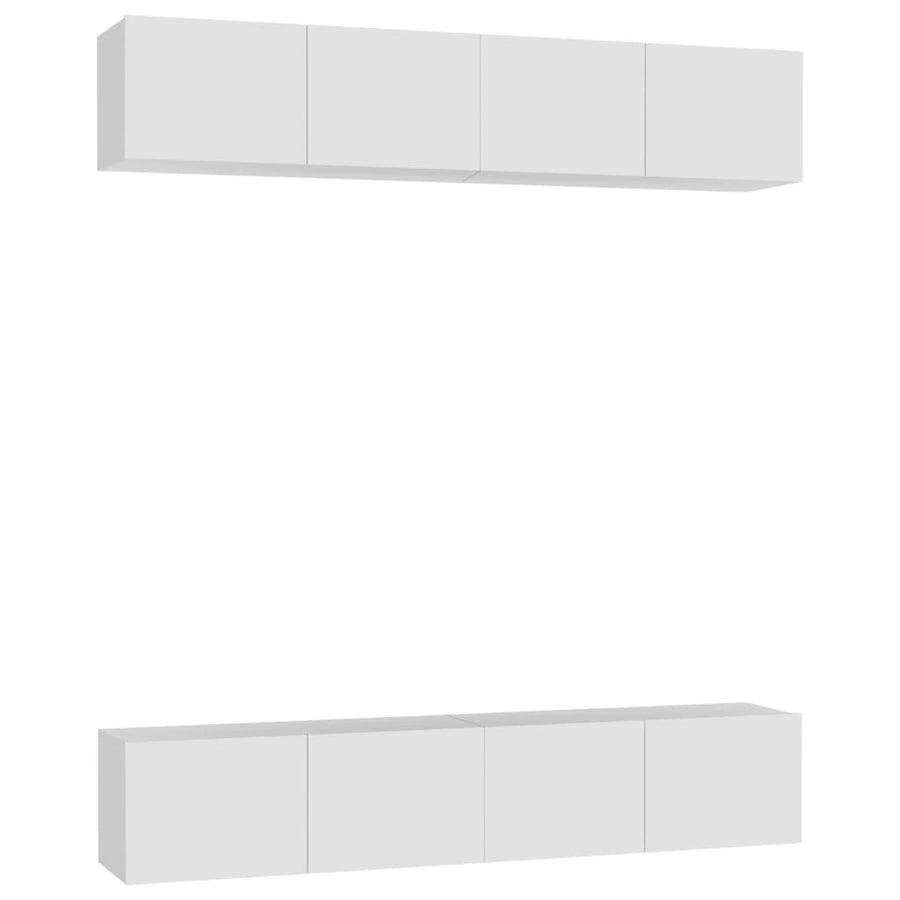 Tv-Meubelen Bewerkt Hout 80 x 30 x 30 cm Wit