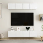Tv-meubel 80x30x30 cm bewerkt hout wit