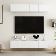 Tv-meubel 80x30x30 cm bewerkt hout wit