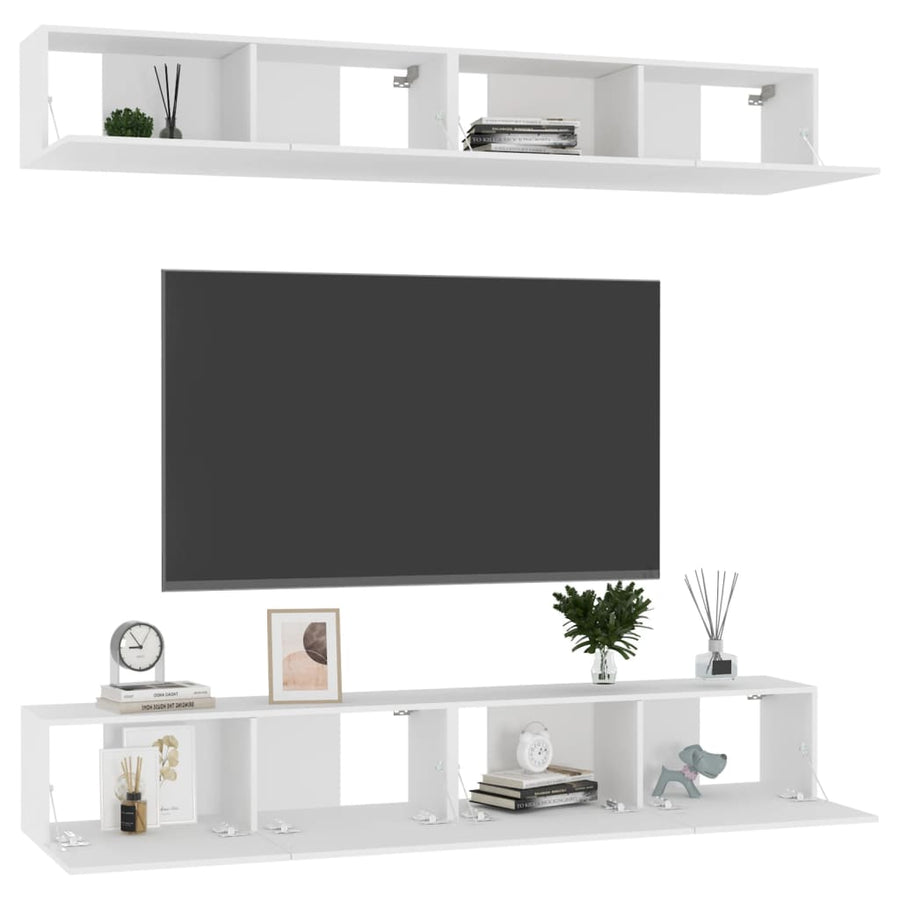 Tv-Meubelen Spaanplaat 100 x 30 x 30 cm Wit