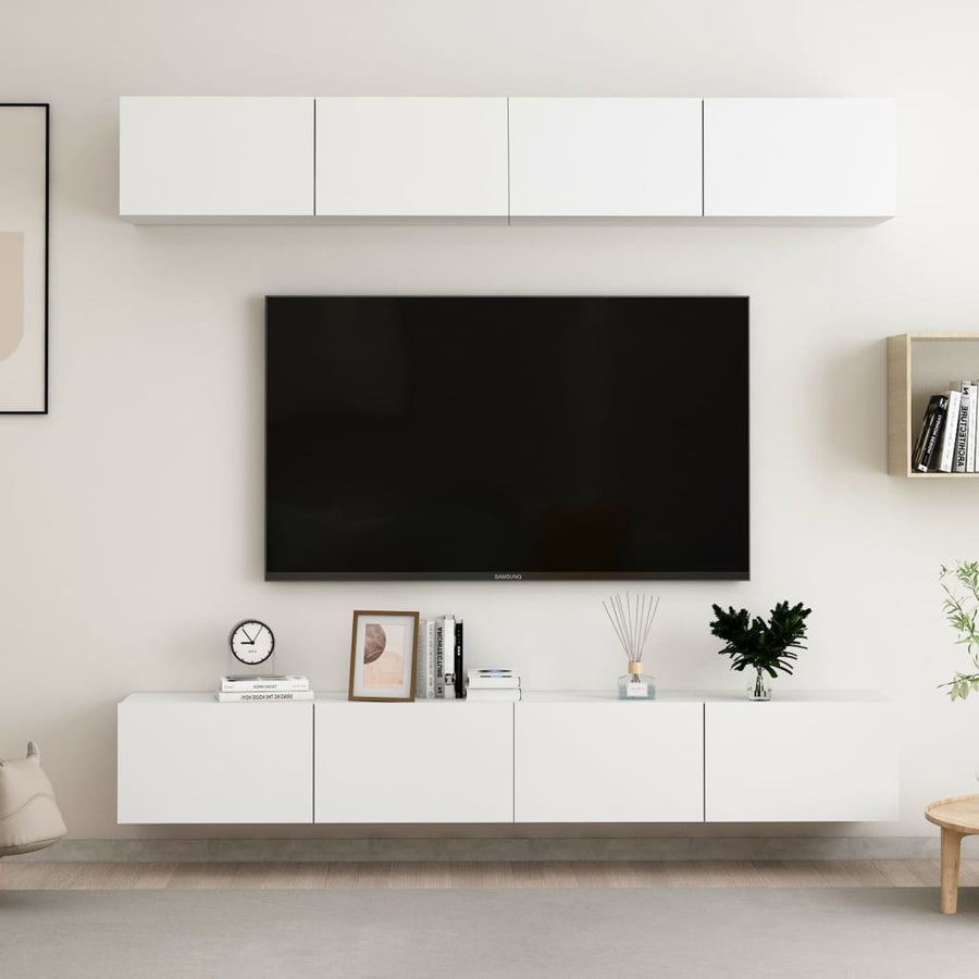 Tv-Meubelen Spaanplaat 100 x 30 x 30 cm Wit